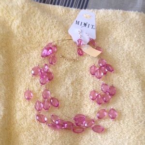Pink Necklace Set